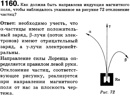 Как должна быть направлена индукция магнитного поля, чтобы наблюдалось указанное на рисунке 128 отклонение частиц