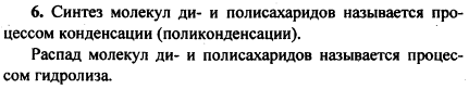 Назовите химические термины-антонимы, характеризующие синтез и распад молекул ди-и полисахаридов
