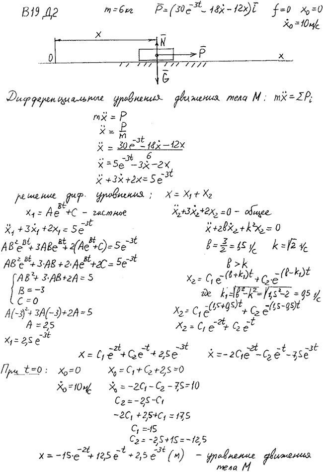 Задание Д.2 вариант 19.