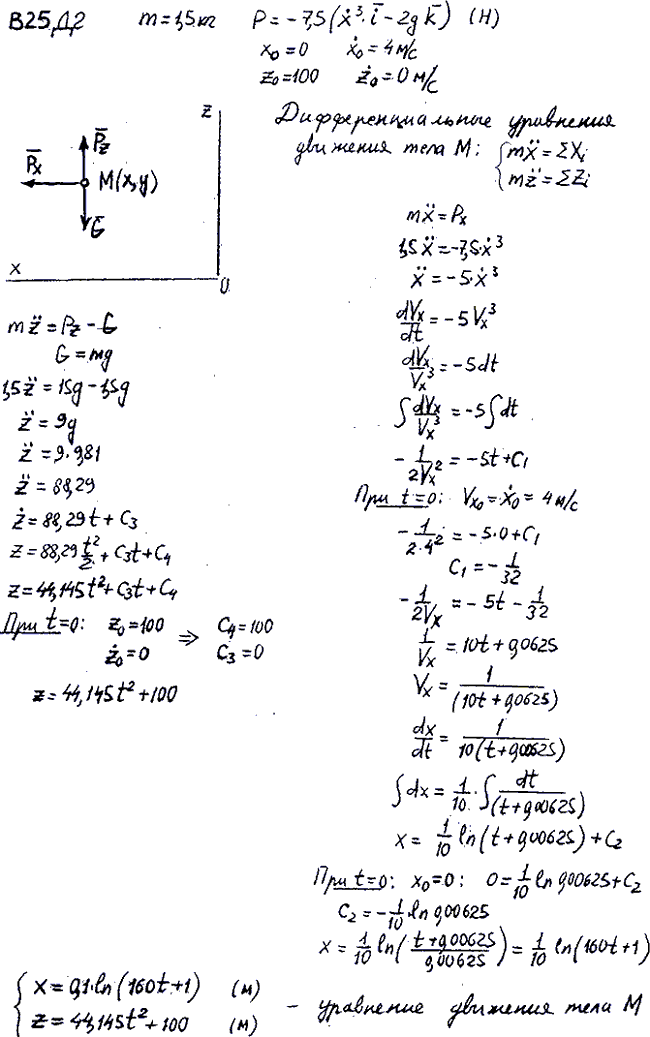 Задание Д.2 вариант 25.