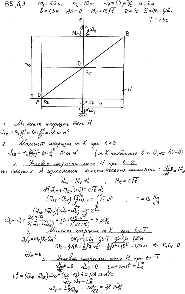 Задание Д.9 вариант 5.