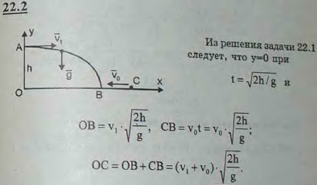 Решить предыдущую задачу, если самолет летит с той же скоростью навстречу движущемуся кораблю.