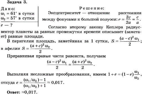 Упражнение 15.3. Когда Земля 4 января находится в перигелии, Солнце движется по небу с угловой скоростью 61\' в сутки, а 4 июля, когда Земля