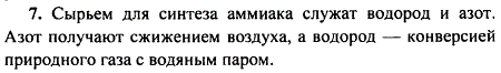 Что служит сырьем для синтеза аммиака? Назовите источники этого сырья.