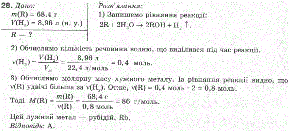 Укажіть назву лужного металу, якщо його наважка масою 68,4 г у реакції з водою витісняє водень об\'ємом 8,96 л н. у.  А рубідій Б калій В натрій