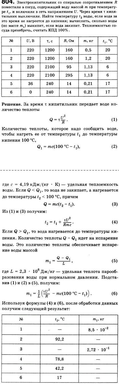 Электрокипятильник со спиралью сопротивлением R=160 Ом поместили в сосуд, содержащий воду массой 0,5 кг при 20 °С, и включили в сеть напряжением